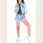 リダン (RE/DONE) ガールフレンドパッチデニムジャケット カップパッチ インディゴ 30% OFF
