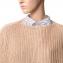パドカレ (pas de calais) ヘアピンレースセーター コットンリネン ベージュ