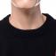 ラフシモンズ (RAF SIMONS) ショルダープリントオーバーサイズセーター ヤーンウール ブラックレッド 30% OFF