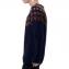 ラフシモンズ (RAF SIMONS) ラウンドニットジャガードニットセーター ウールミックス ネイビー 30% OFF