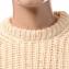 ラフシモンズ (RAF SIMONS) Bulky pearl ribbed roundneck sweater ウール アイボリー