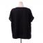 アスペジ (ASPESI) Vネック半袖ブラウス リネン ブラック 30% OFF