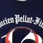 ルシアンペラフィネ (Lucien Pellat Finet) スカル半袖Tシャツ コットンジャージー ネイビー