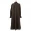 バンフォード (bamford) ロングシャツワンピース コットンネル ダークグリーン