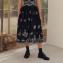 アーデム (ERDEM) ボリュームスカート コットンサッカー生地 ブラック