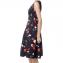 オスカーデラレンタ (OscardeLaRenta) ノースリーブワンピースドレス ジャガード ブラック