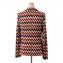 ミッソーニ (Missoni) ニットジャケット レーヨンウール ブラックレッドマルチ