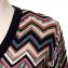 ミッソーニ (Missoni) Vネックセーター 羊毛ミックス ブラックミックス