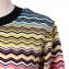 ミッソーニ (Missoni) 丸襟セーター コットンミックス マルチボーダー