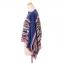 ミッソーニ (Missoni) ニットポンチョ 羊毛など ネイビーミックス