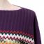 ミッソーニ (Missoni) ニットポンチョ 羊毛など パープルミックス