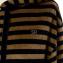 ソニアリキエル (SONIA RYKIEL) フードジップパーカー ベロア カーキボーダー