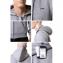 アルマーニジーンズ (ARMANI JEANS) ダブルジップアップレギュラーパーカー グレー