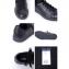 アルマーニジーンズ (ARMANI JEANS) ローカットロゴスニーカー 牛革 ブラック 30% OFF