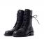 アンドゥムルメステール (ann demeulemeester) レースアップショートブーツ 牛革 ブラック