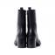 アンドゥムルメステール (ann demeulemeester) ヒールショートブーツ 牛革 ブラック