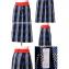 マルニ (Marni) ウエストゴムフレアースカート コットンジャージー ブルーブラックミックス 30%OFF
