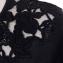 ジャンバティスタ ヴァリ (Giambattista Valli) レース付き半袖セーター カシミアシルク ブラック