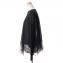ジャンバティスタ ヴァリ (Giambattista Valli) 裾レース長袖セーター カシミアシルク ブラック