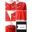 ジャンバティスタ ヴァリ (Giambattista Valli) レース付きカーディガン カシミアシルク レッド