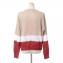 ブルネロクチネリ (Brunello Cucinelli) ラウンドネックビジューセーター リネンシルク ベージュホワイトレッド