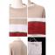 ブルネロクチネリ (Brunello Cucinelli) ラウンドネックビジューセーター リネンシルク ベージュホワイトレッド