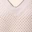 ブルネロクチネリ (Brunello Cucinelli) Vネック透かし編みセーター コットン アイボリー