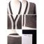 ブルネロクチネリ (Brunello Cucinelli) Vネックショート丈カーディガン リネンミックス グレーラメ