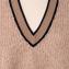 ブルネロクチネリ (Brunello Cucinelli) Vネックベスト リネン混合 ピンクベージュ