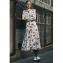アーデム (ERDEM) 長袖フリルブラウス シルク ホワイトフラワープリント