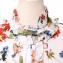 アーデム (ERDEM) 長袖フリルブラウス シルク ホワイトフラワープリント