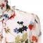 アーデム (ERDEM) 長袖フリルブラウス シルク ホワイトフラワープリント