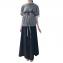 エムエムシックス メゾンマルジェラ (MM6 MAISON MARGIELA) ベストレイヤードmargiela6ロゴクロップドトップス ジャージー グレー