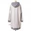 エムエムシックス メゾンマルジェラ (MM6 MAISON MARGIELA) インサイドアウトワンピース コットンジャージー ホワイトグレー