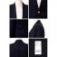 ディースクエアード (Dsquared2) テーラードジャケット ウールシルク ネイビー 30%