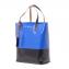 マルニ (Marni) TRIBECA ショッピングトートバッグ PVC ロイヤルブルーブラック