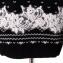 エルマノシェルビーノ (ermanno scervino) ハイネックセーター 圧縮ウール ブラックレース