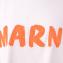 マルニ (Marni) 手書きロゴ半袖カットソー コットンジャージー ホワイトオレンジ