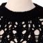 ブルネロクチネリ (Brunello Cucinelli) ざっくり透かし編みセーター コットン ブラック
