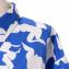 プルーンゴールドシュミット (prune goldschmidt) オーバーサイズシャツ コットンストレッチ ブルーホワイトプリント
