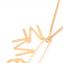 エムエムシックス メゾンマルジェラ (MM6 MAISON MARGIELA) MM6ロゴ付き安全ピンネックレス 真鍮 ゴールド
