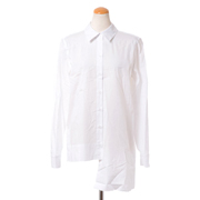 ロゼッタゲッティ (ROSETTA GETTY) スプリットボタンシャツ コットンポプリン ホワイト