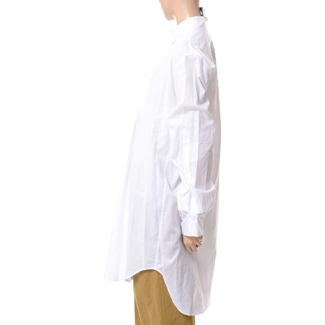 アンドゥムルメステール 19SS シャーリング ロングシャツ XS ホワイト 白