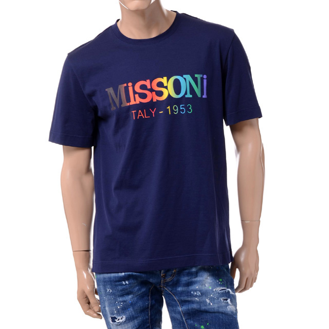 MISSONI ミッソーニ Tシャツ・カットソー L 紺