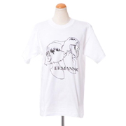 エルマノシェルビーノ (ermanno scervino) 半袖丸襟カットソーTシャツ コットン ホワイト