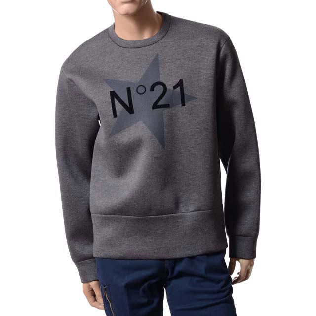 希少・N21(ヌメロヴェントゥーノ)大振りリボンスエット素材シャツ-