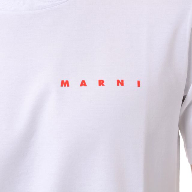 マルニ  22SS  CUMU0213P2 ロゴプリント半袖シャツ メンズ 44